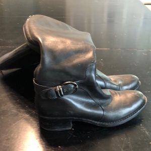 Via Spaga black leather boots size 5.5M
